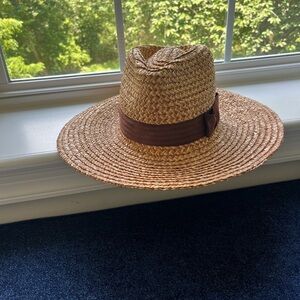 Brixton Joanna Straw Hat with Brown Band